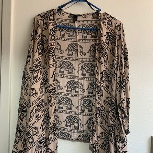 Nude Elephant Kimono, Forever 21 Large
